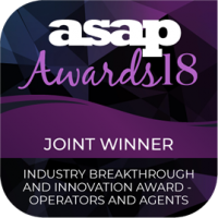 Winner 2018 - Industry Breakthrough and Innovation Award - Operators and Agents Winner 2018 - Industry Breakthrough and Innovation Award - Operators and Agents